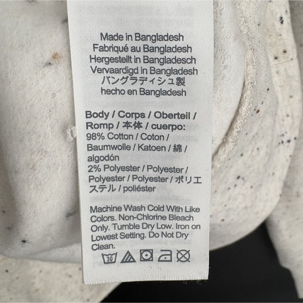 J.Crew Mens Marled Fleece Crewneck Sweatshirt S Cream Multi Preppy Old Money - Picture 5 of 8